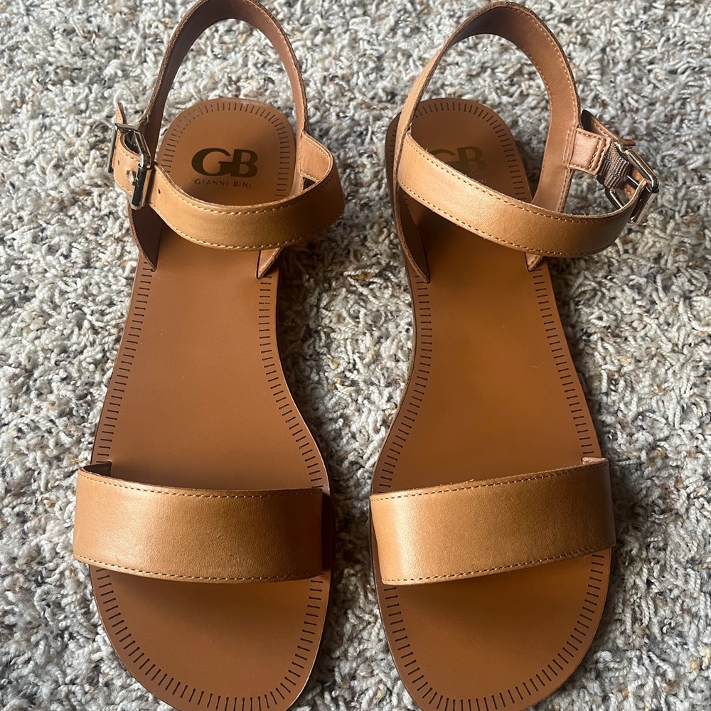NEW! Gianni Bini Flat Sandals with Adjustable Straps